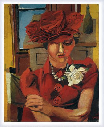 Ritratto di Mimise con il cappello rosso